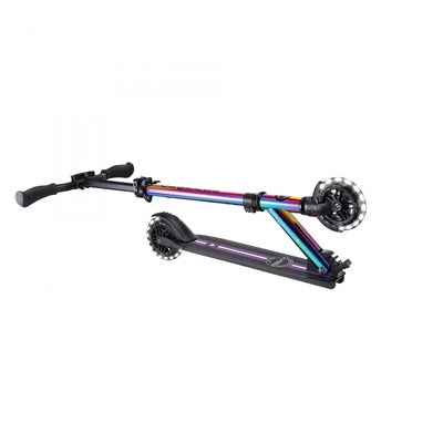 Globber Flow Element Lights Chrome Finish Sparkesykkel, Neo Chrome