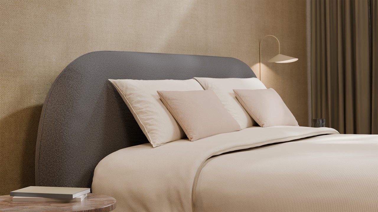 Boxspring Flow - Warm wool grey