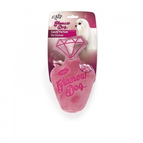 Osso de pelúcia rosa da All for Paws, um doce para cães.
