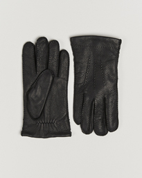 Amanda Christensen Lined Deerskin Gloves Brown