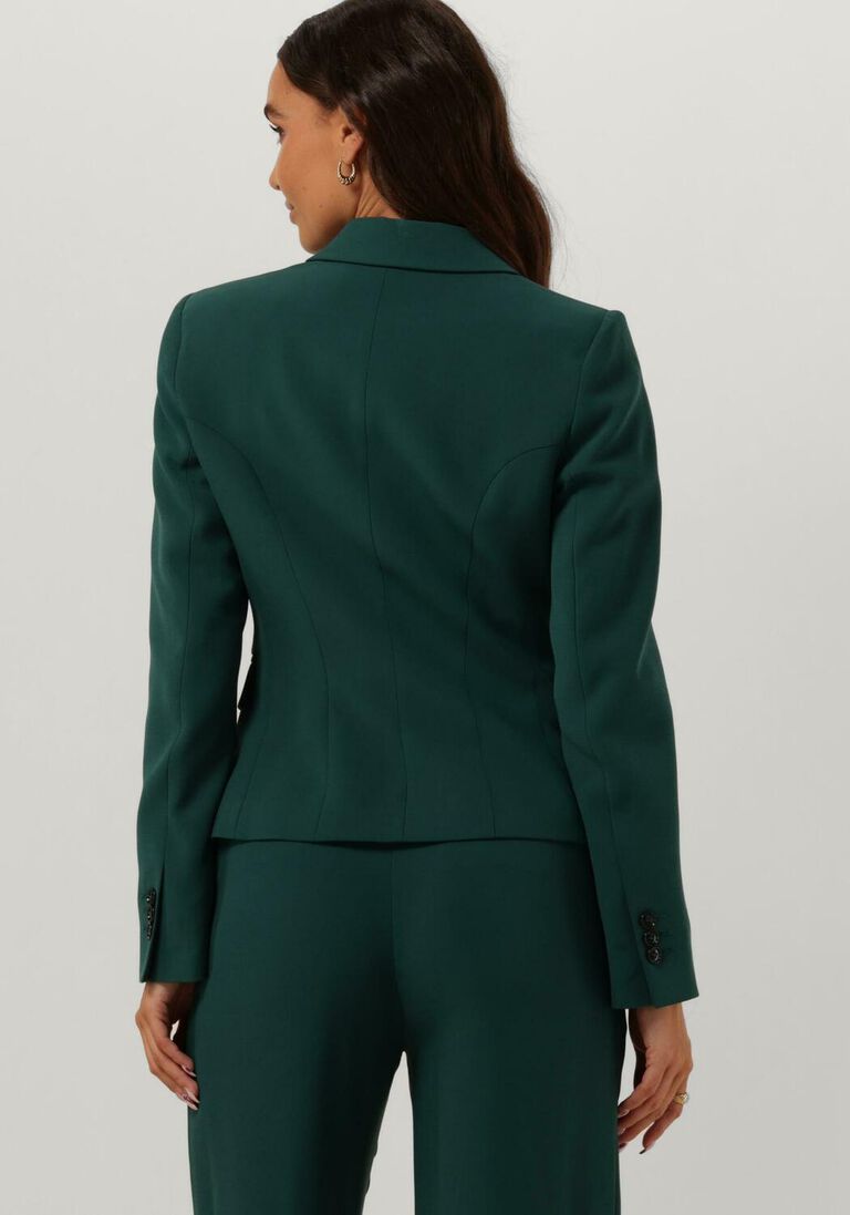 VANILIA groene vanilia blazer crepe double breasted