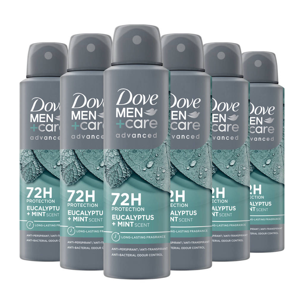 Eucalyptus + Mint anti-transpirant deodorant spray - 6 x 150 ml