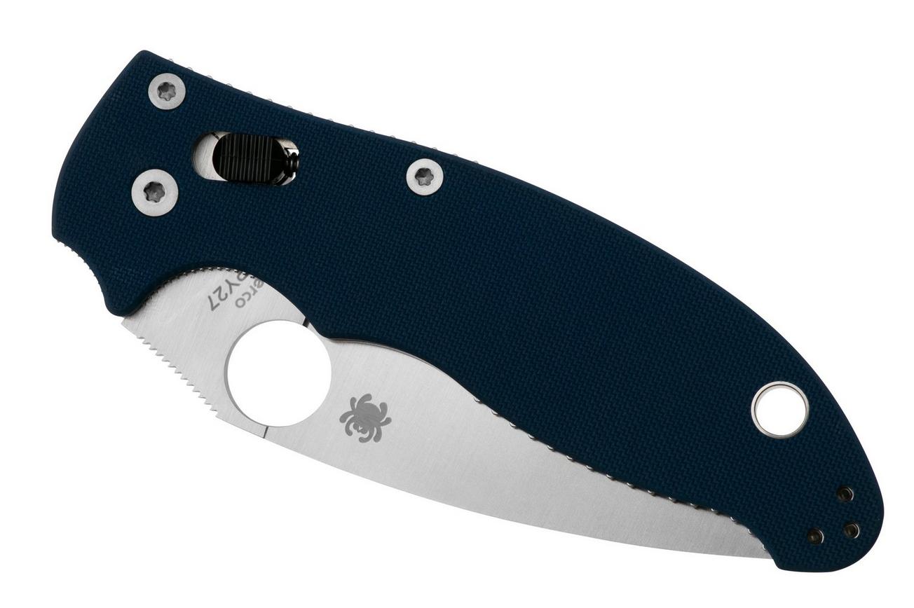 Spyderco Manix 2 CPM SPY27 C101GPCBL2 Cobalt Blue G10 zakmes