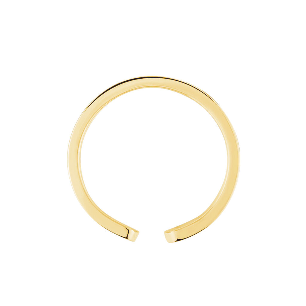 Bague Ajustable Abram Acier Doré