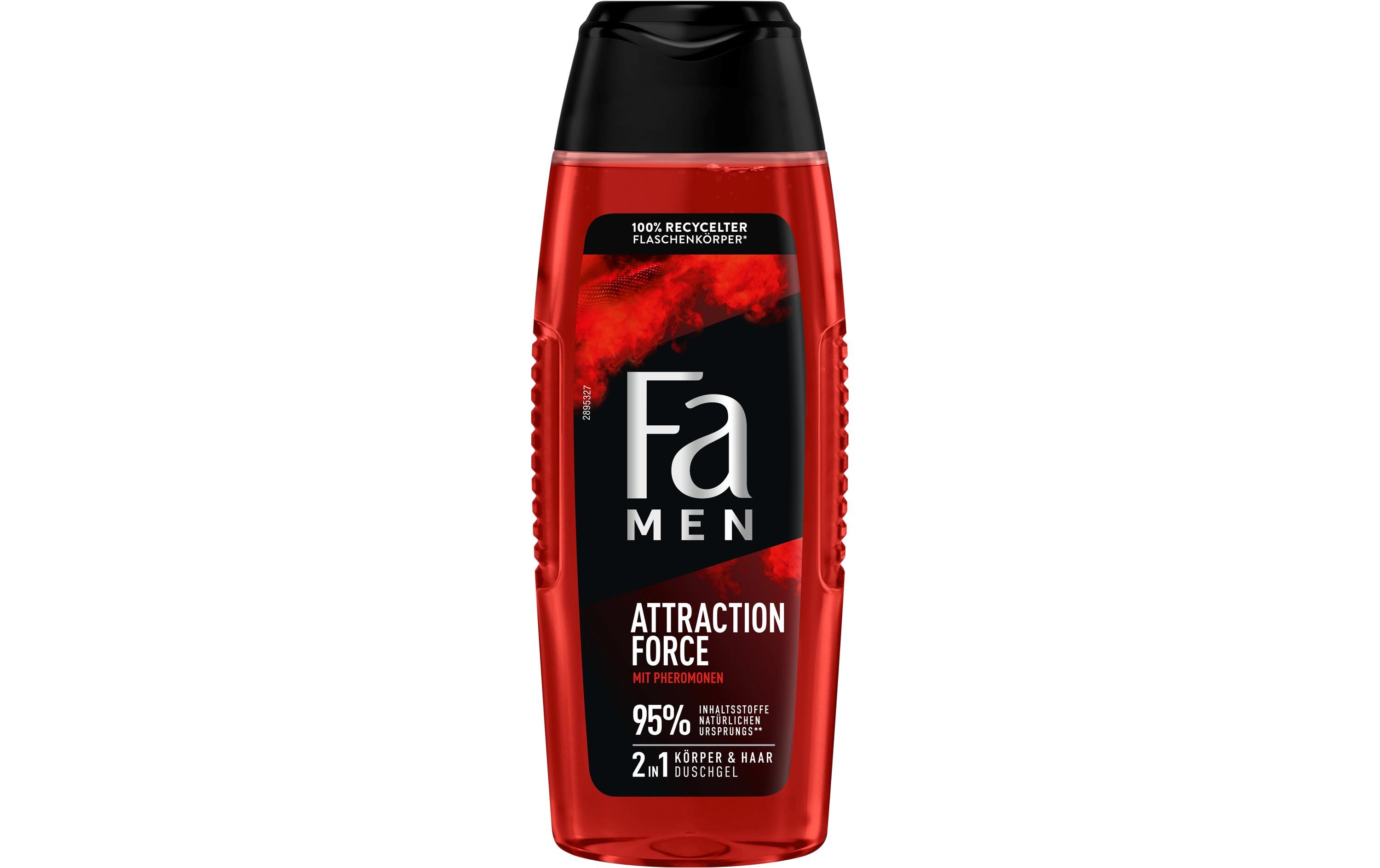 Duschgel Men Attraction Force 250 mlErfrischende Pflegedusche mit dem Duft von Bergamotte und Limette