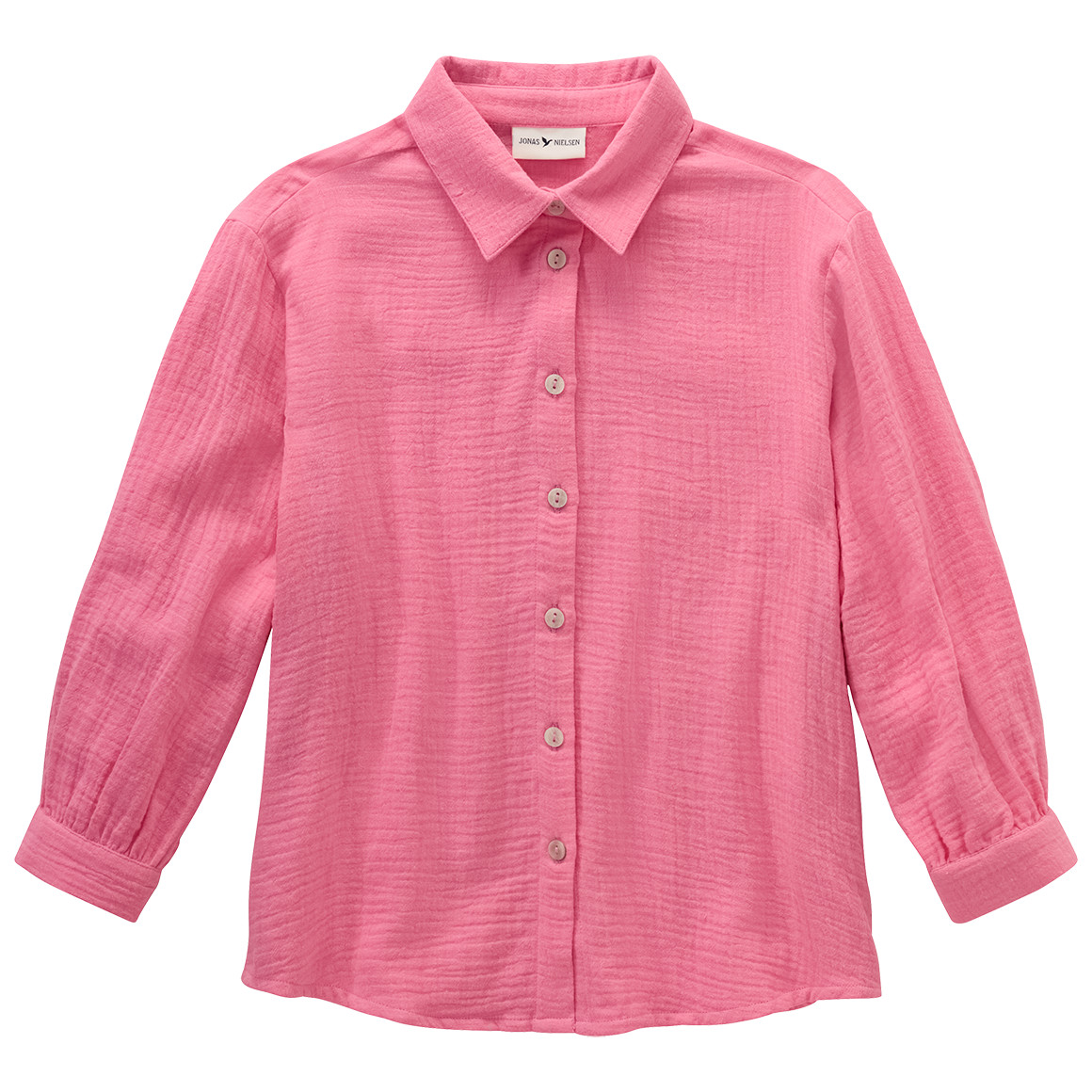 Jonas Nielsen Mädchen Musselin-Bluse aus Bio-Baumwolle hellpink