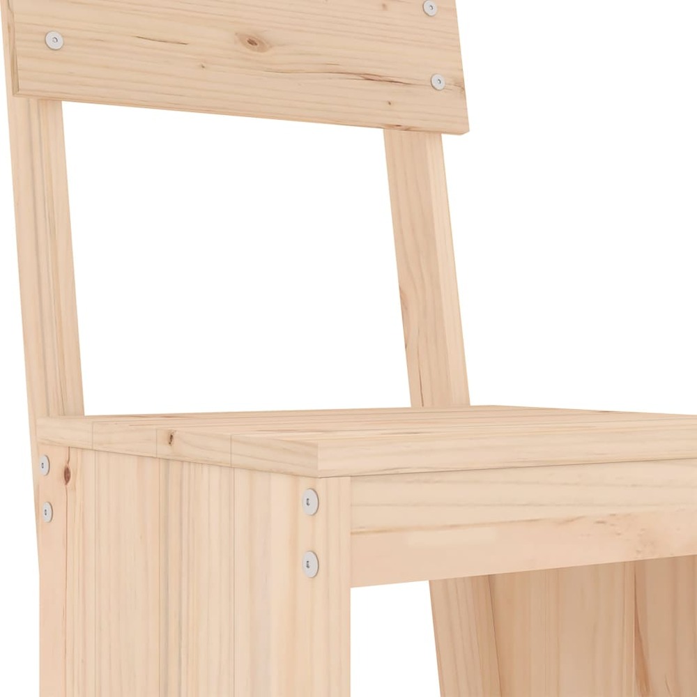Ensemble de bar de jardin 7 pcs bois de pin massif