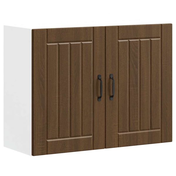 vidaXL Armário de Parede da Cozinha Lucca Madeira Carvalho Castanho - 1236192475