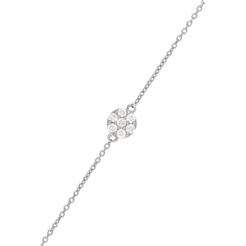 Bracelet chaine Or Blanc 
