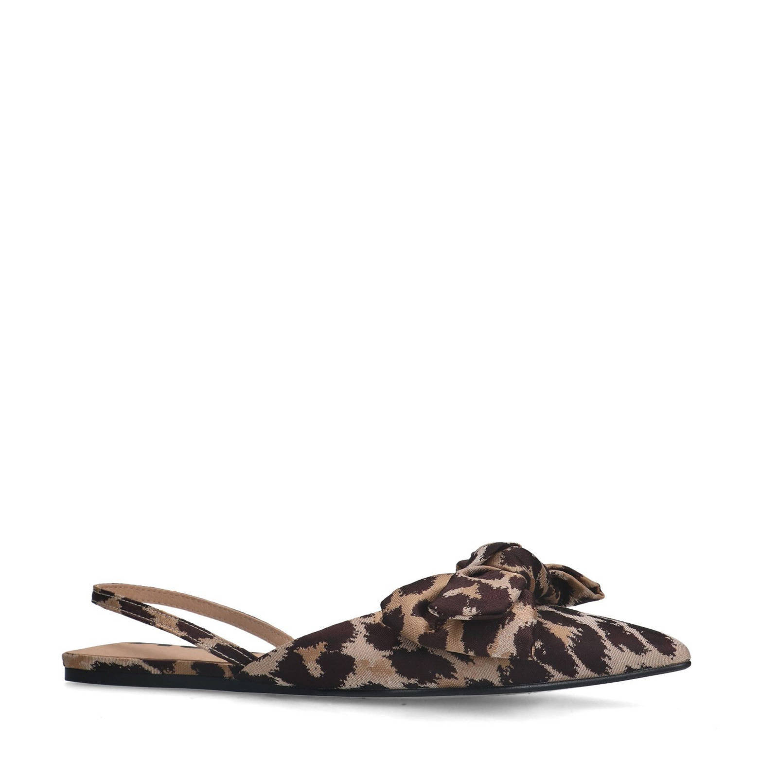 Sacha slingback ballerina's panterprint beige