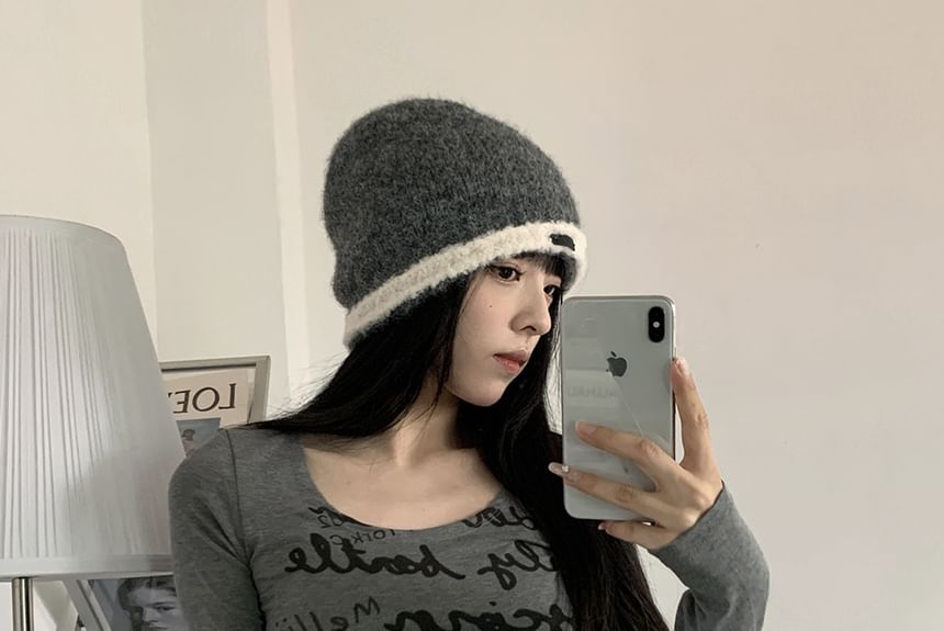 Zaalouk - Applique gebreide muts