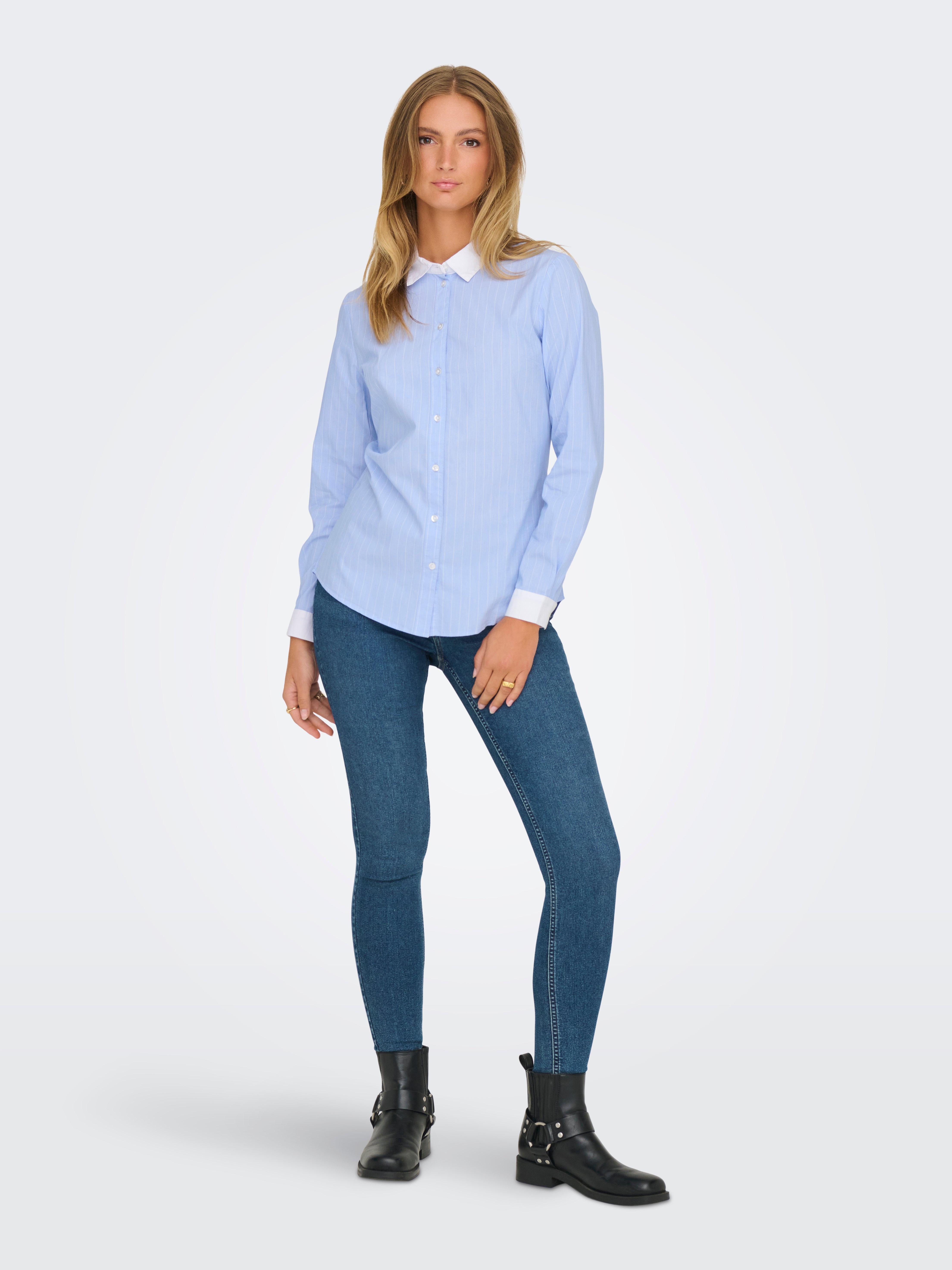 JDYMIO Hemd Cashmere Blue