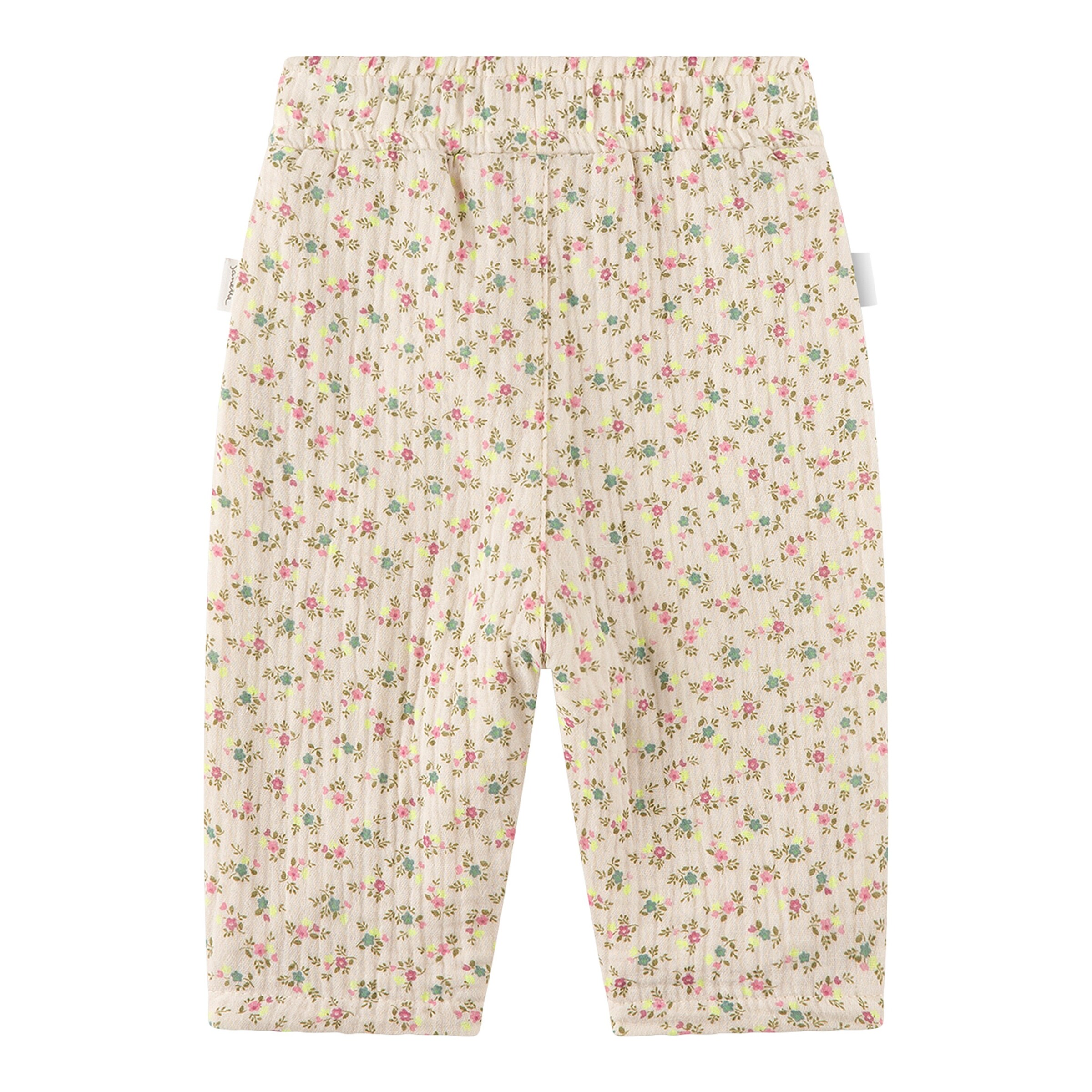 Sanetta Pure Musselin-Hose Blumen natur/bunt