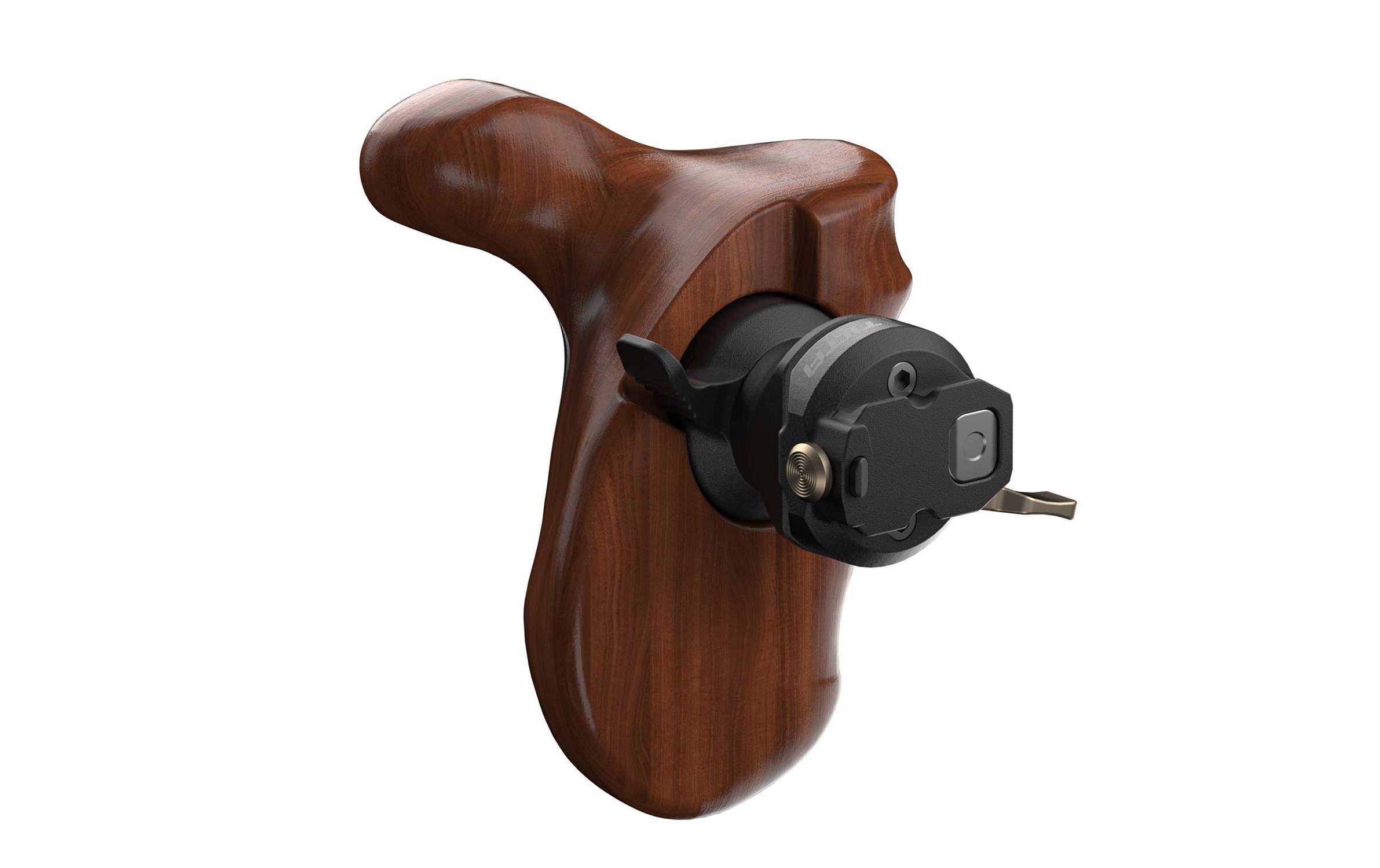 Advanced Side Wooden Handle Pair Type IX<br>Ein Paar ergonomische Holzgriffe für maximalen Komfort bei der Bedienung des DJI Ronin 4D