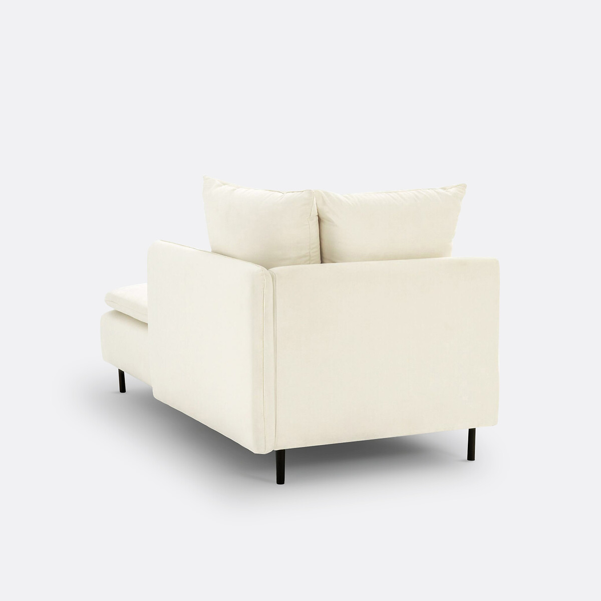 LA REDOUTE INTERIEURS<br>Cadeira longa, conversível, veludo D179 cm, Ivete