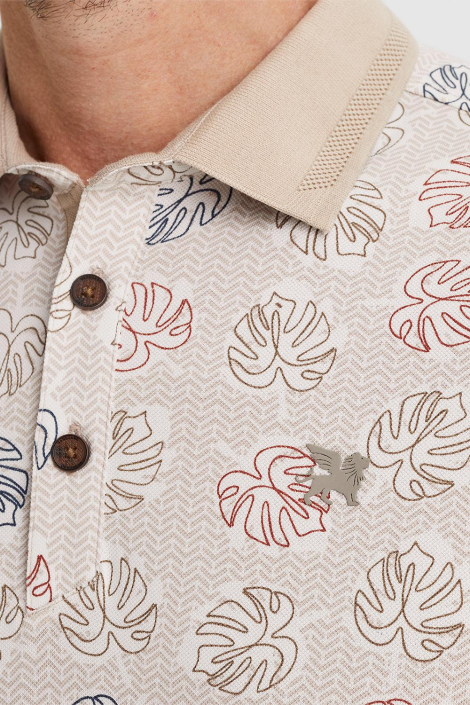 Vanguard beige heren polo