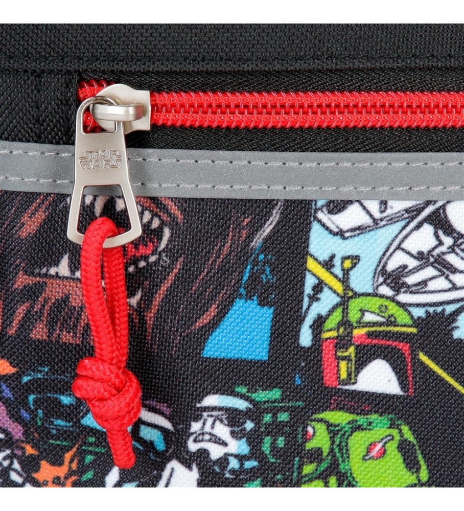 Joumma Bags Mochila escolar Star Wars Galactic Team adaptável a carro preto