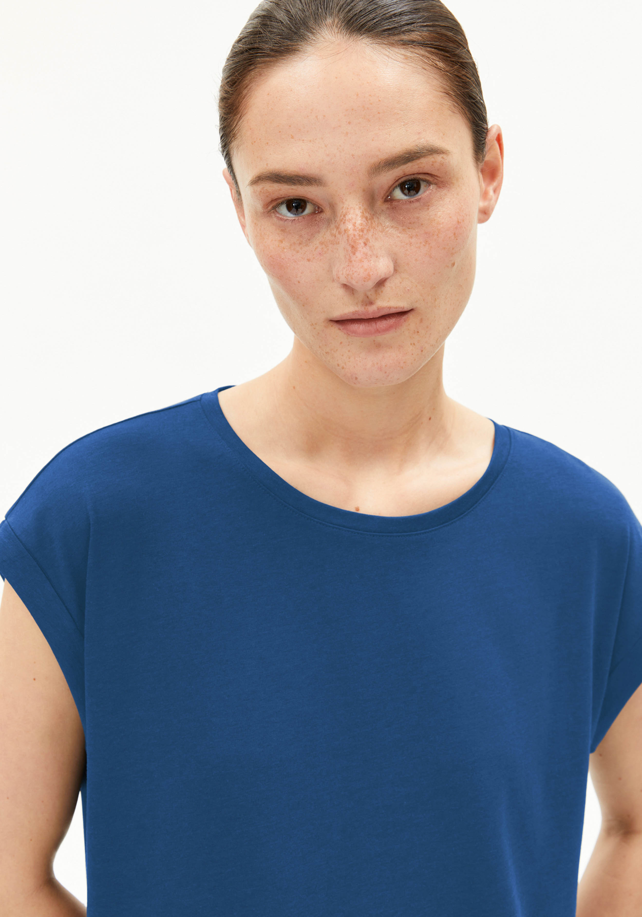 Armedangels Tencel-T-Shirt Jilaana Dark Morning