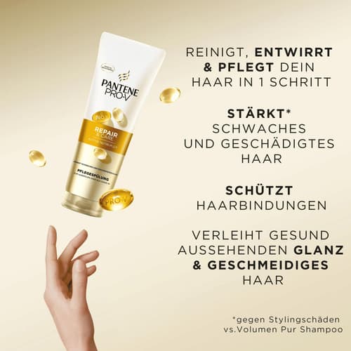 Pantene Pro-V Repair & Care Spülung für Schwaches, Trockenes, Geschädigtes Haar