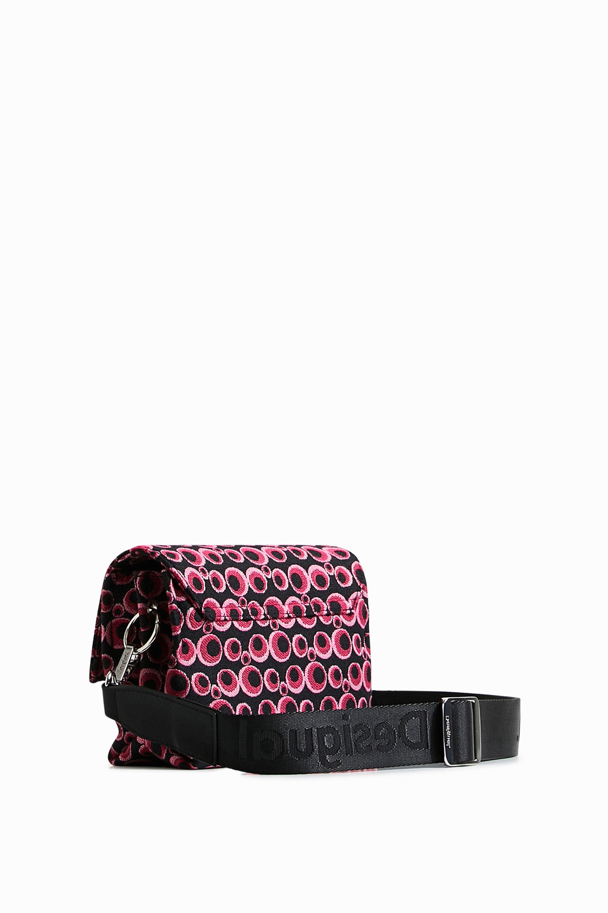 Sac à bandoulière en jacquard avec cercles