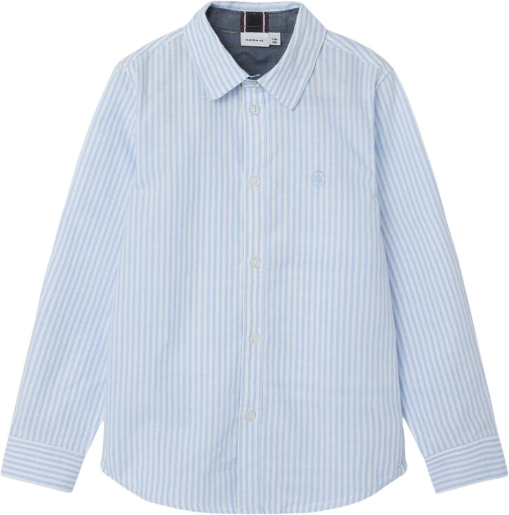 Name It NKMNEWSA LS SHIRT NOOS Campanula/bright white