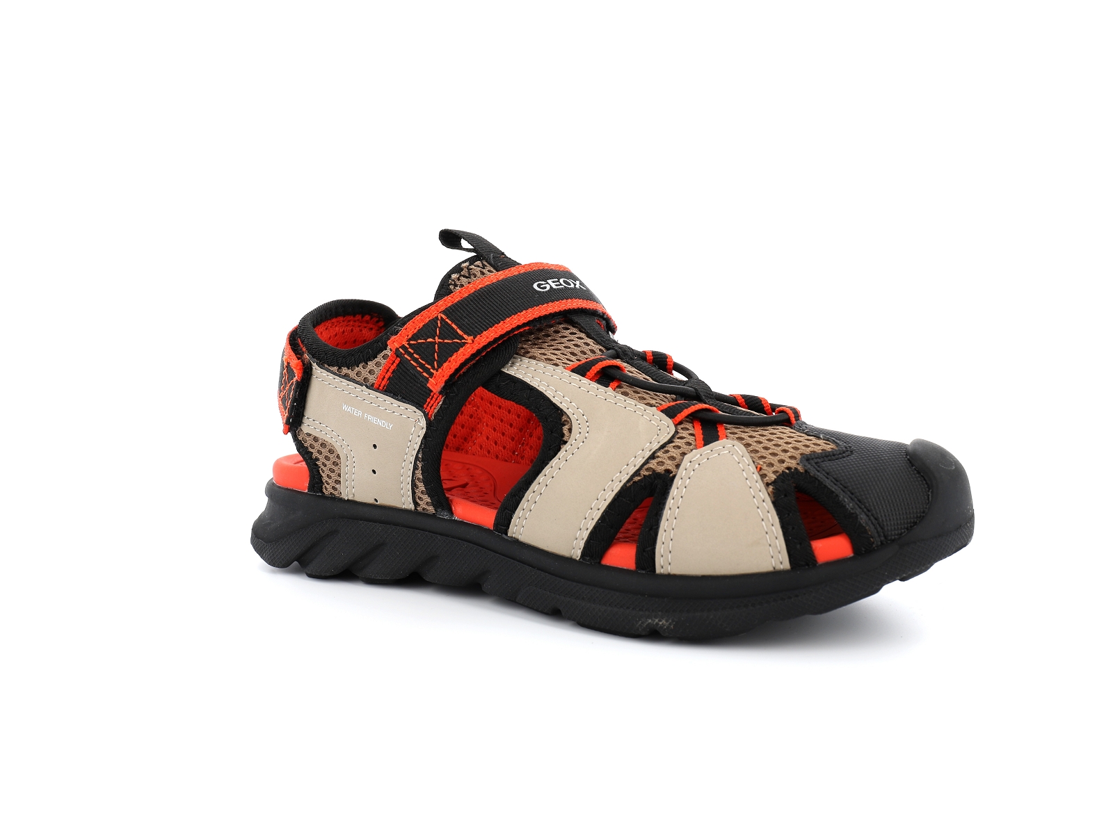 Geox-J AIRADYUM F J45F1F Matières combinées Rouge Beige