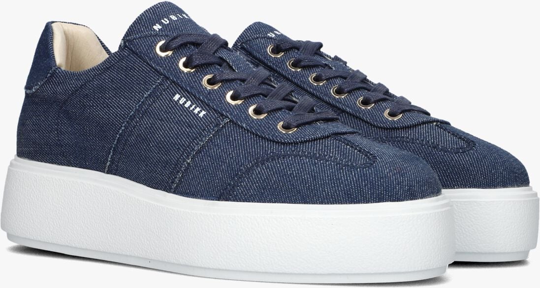 NUBIKK blauwe nubikk lage sneakers elise wing