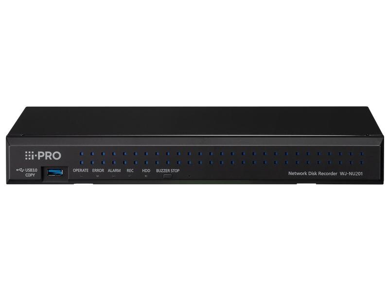i-Pro Netzwerkrekorder WJ-NU201KG 8 Kanal ohne HDD Neue NVRs mit höherer Sicherheitsstufe und einfacher Installation mit integriertem PoE  Switch