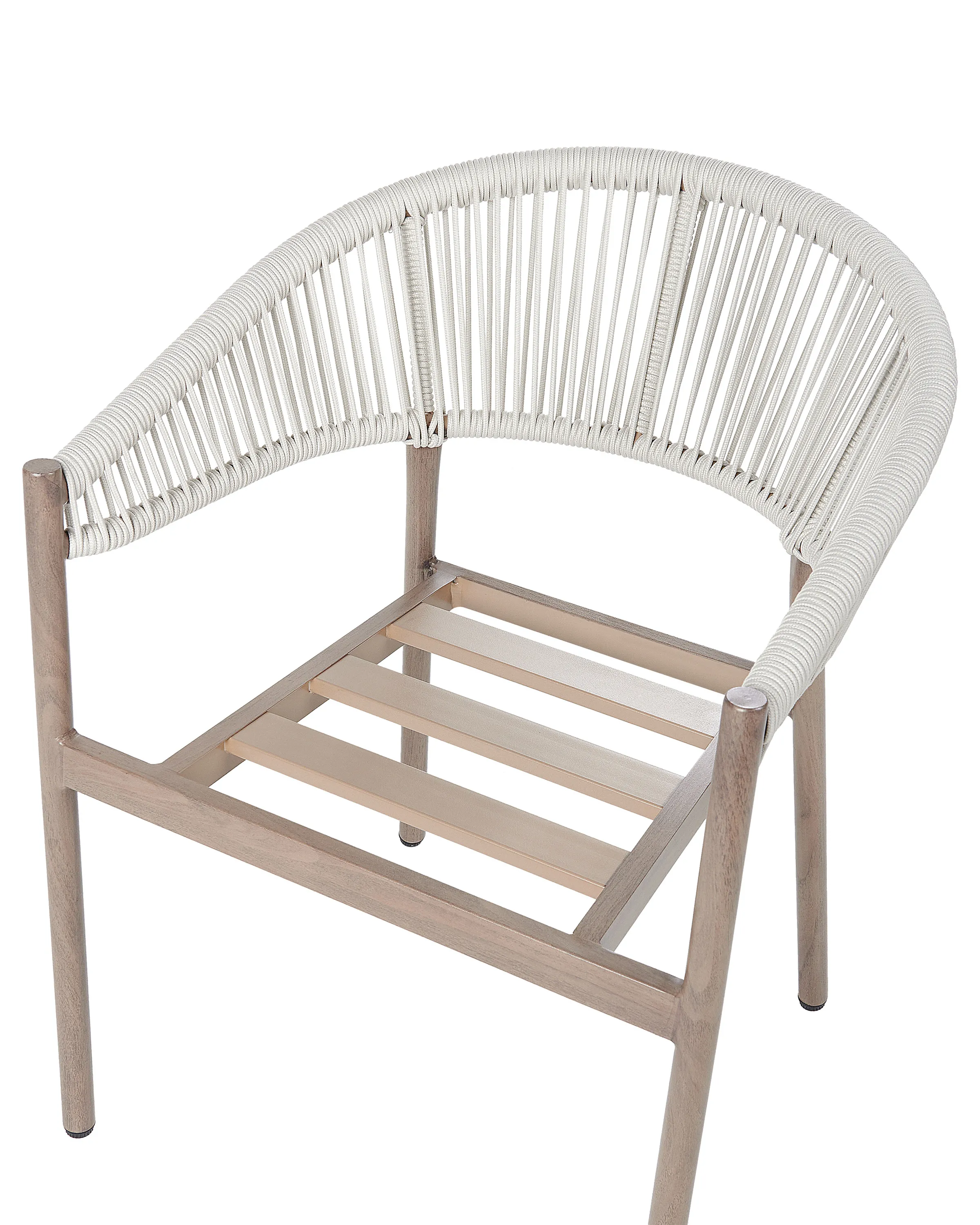 Set van 6 stoelen met zitkussen FLAVIA Metaal Wit