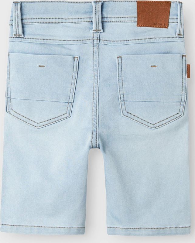 Light Blue Denim - Korte Broek - Riemlussen - Slim Fit