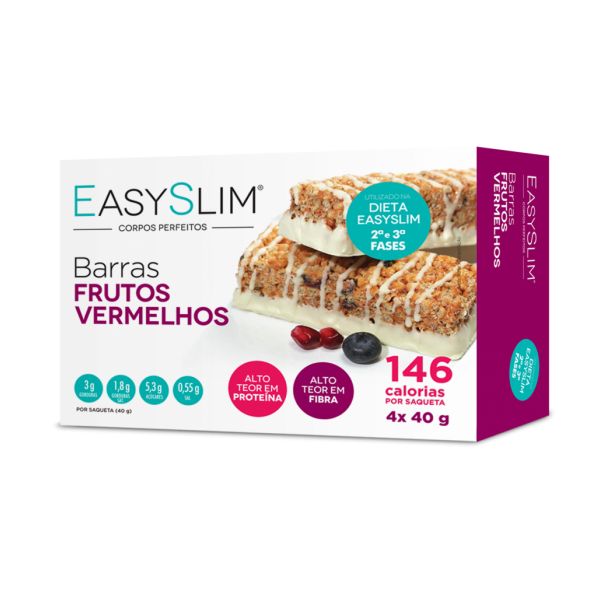 Easyslim Barras Frut Verm 40 Gx 4