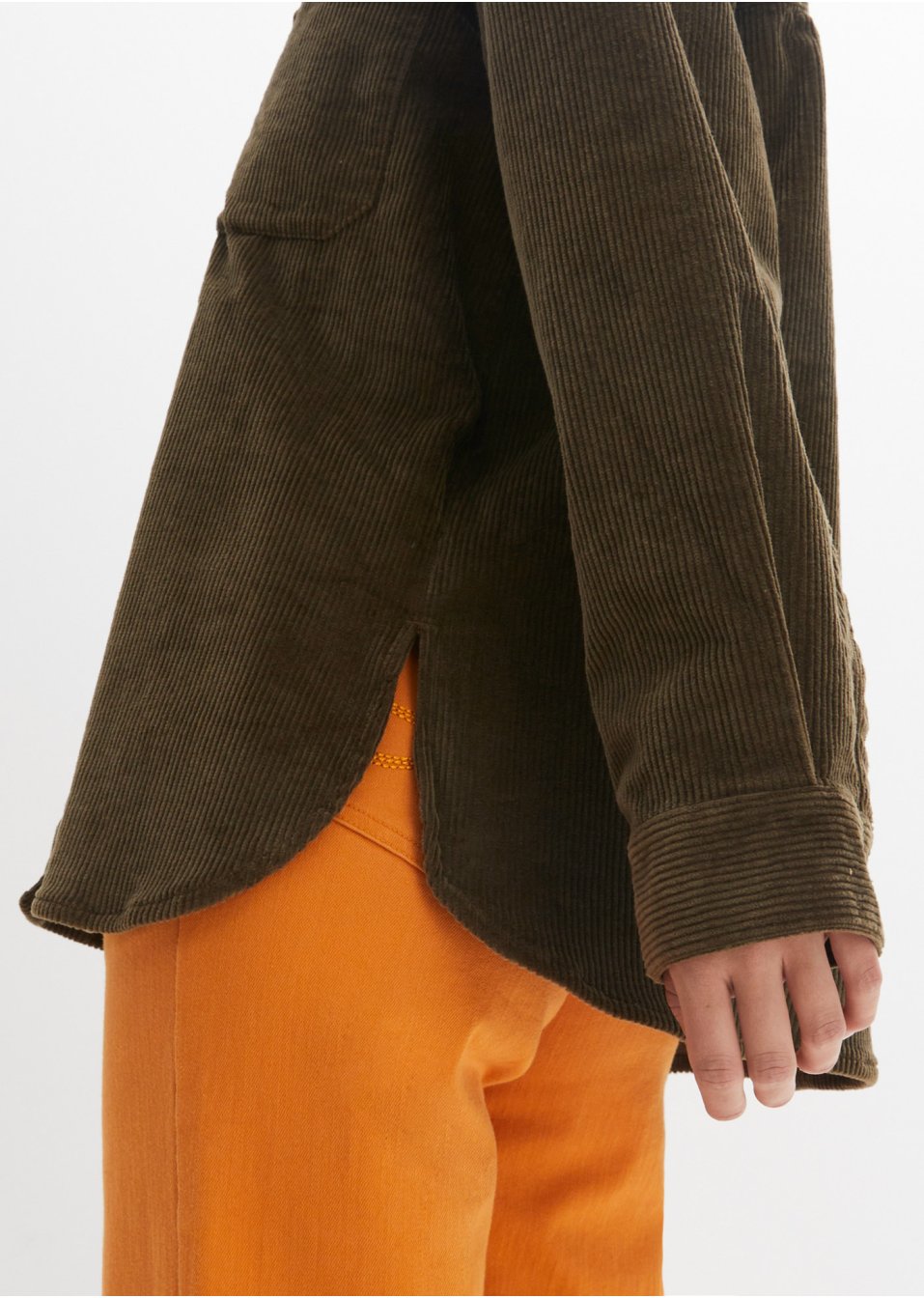 Shaket en velours côtelé, oversized