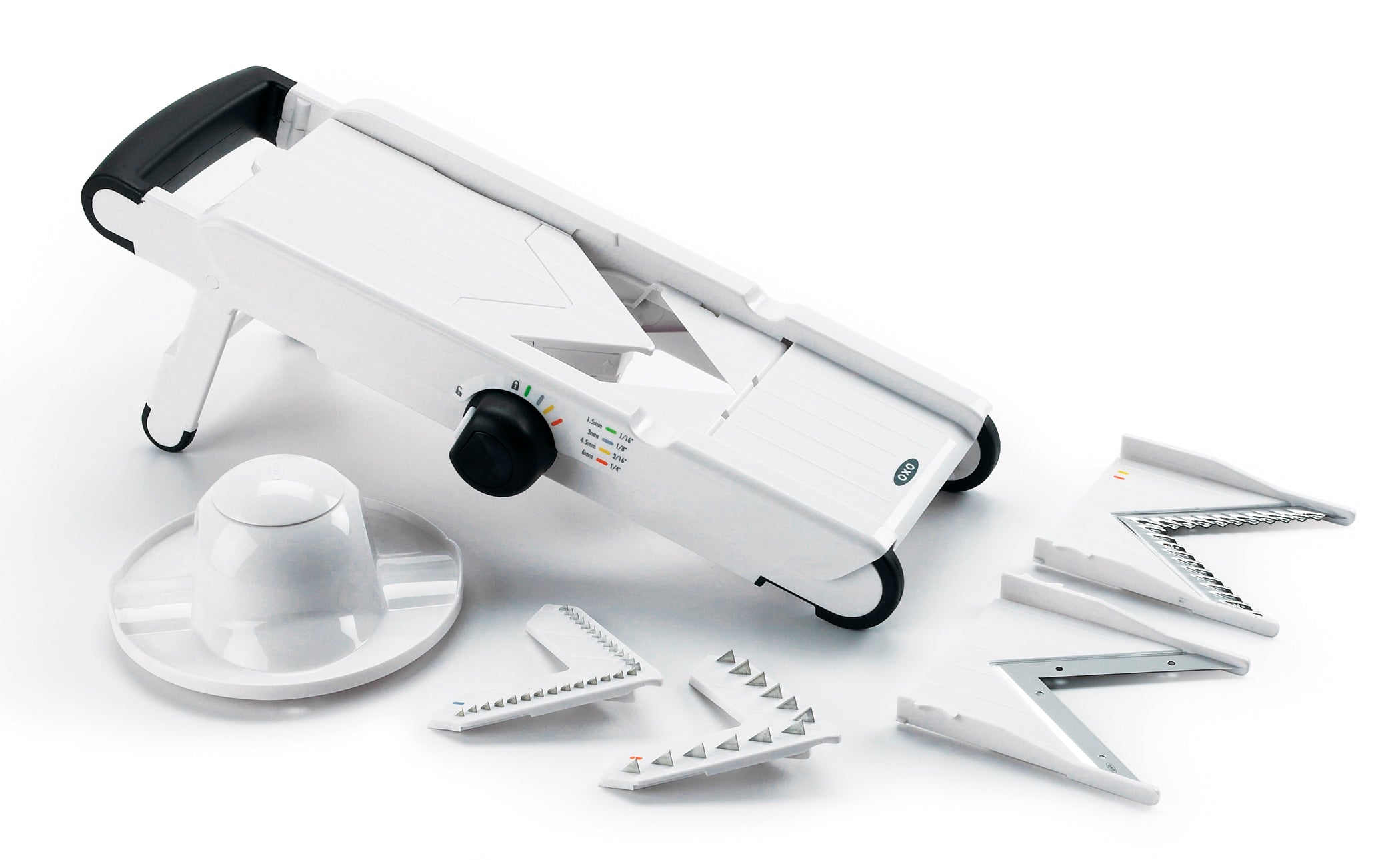 OXO Good Grips mandoline V-blade - 4 verwisselbare snijbladen