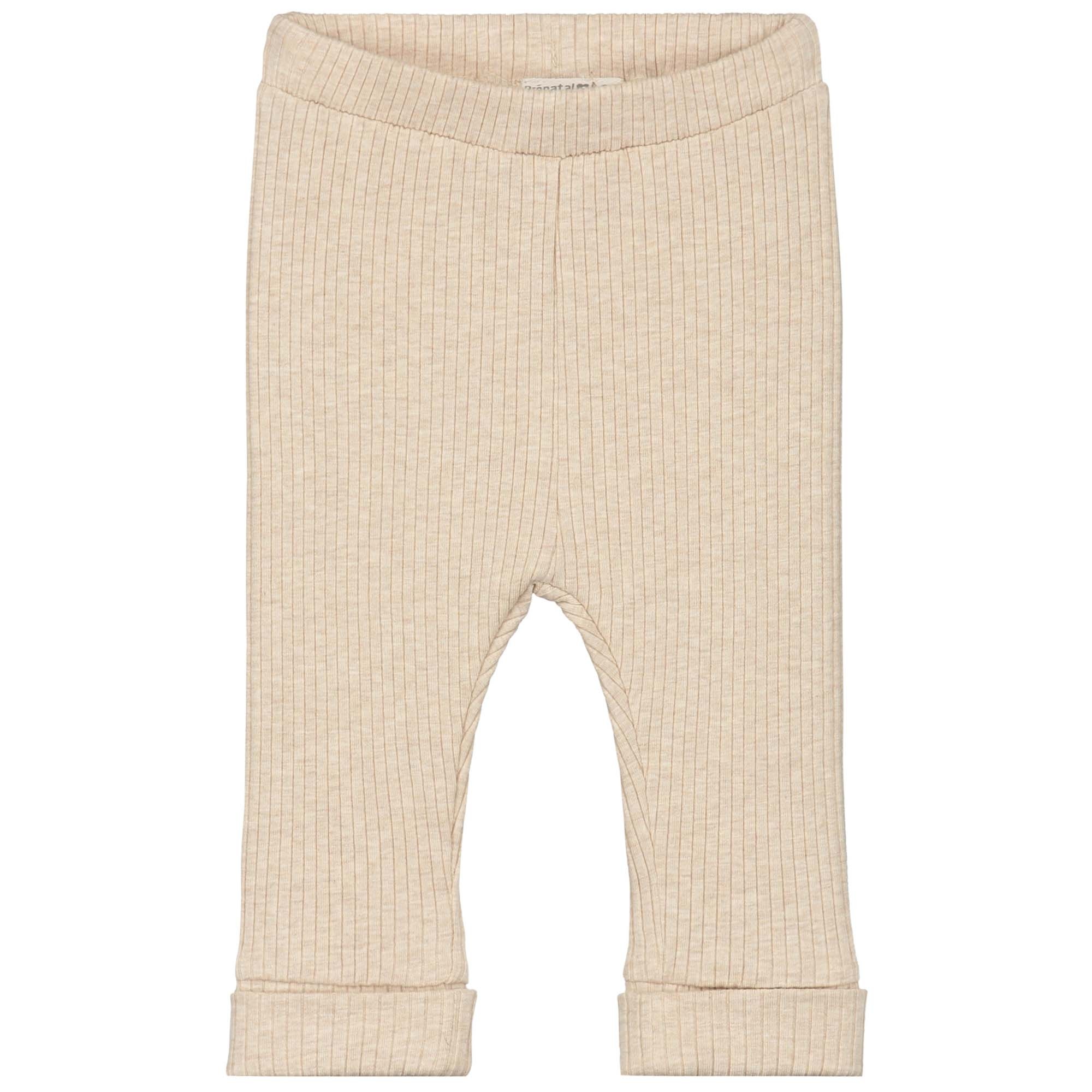 Prénatal newborn broek rib  effen beige