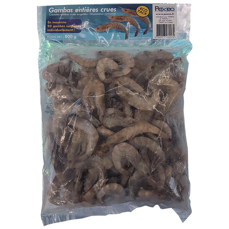 Gambas Entières Surgelées Pexeo Eco - 800G