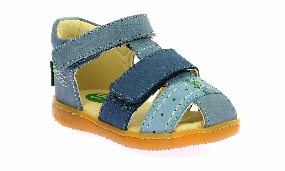 KICKERS<br>Sandálias fechadas de couro Kick Bazar