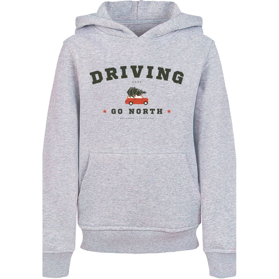 F4NT4STIC Hoodie Driving Home Weihnachten heather grey