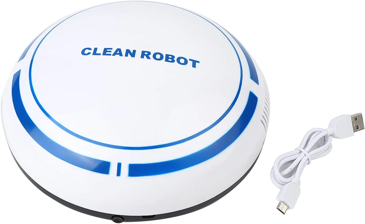 Aspirateur robot Automatique Intelligent Rechargeable par USB bleu bla