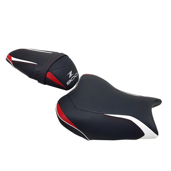 Bagster - Selle Ready Luxe série spéciale Kawasaki Z900 (2017-2023) Noir / Blanc / Rouge