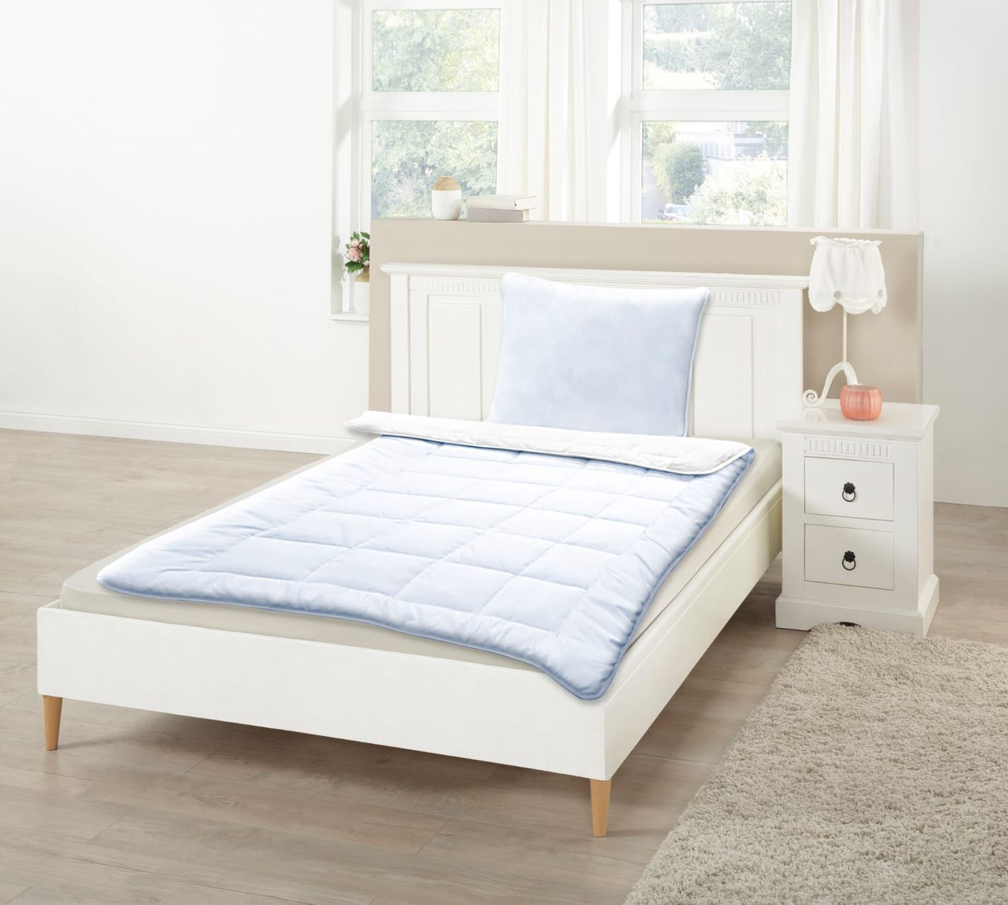 Top Cool Kasettendecke 135 x 200 cm Sommerseite Winterseite