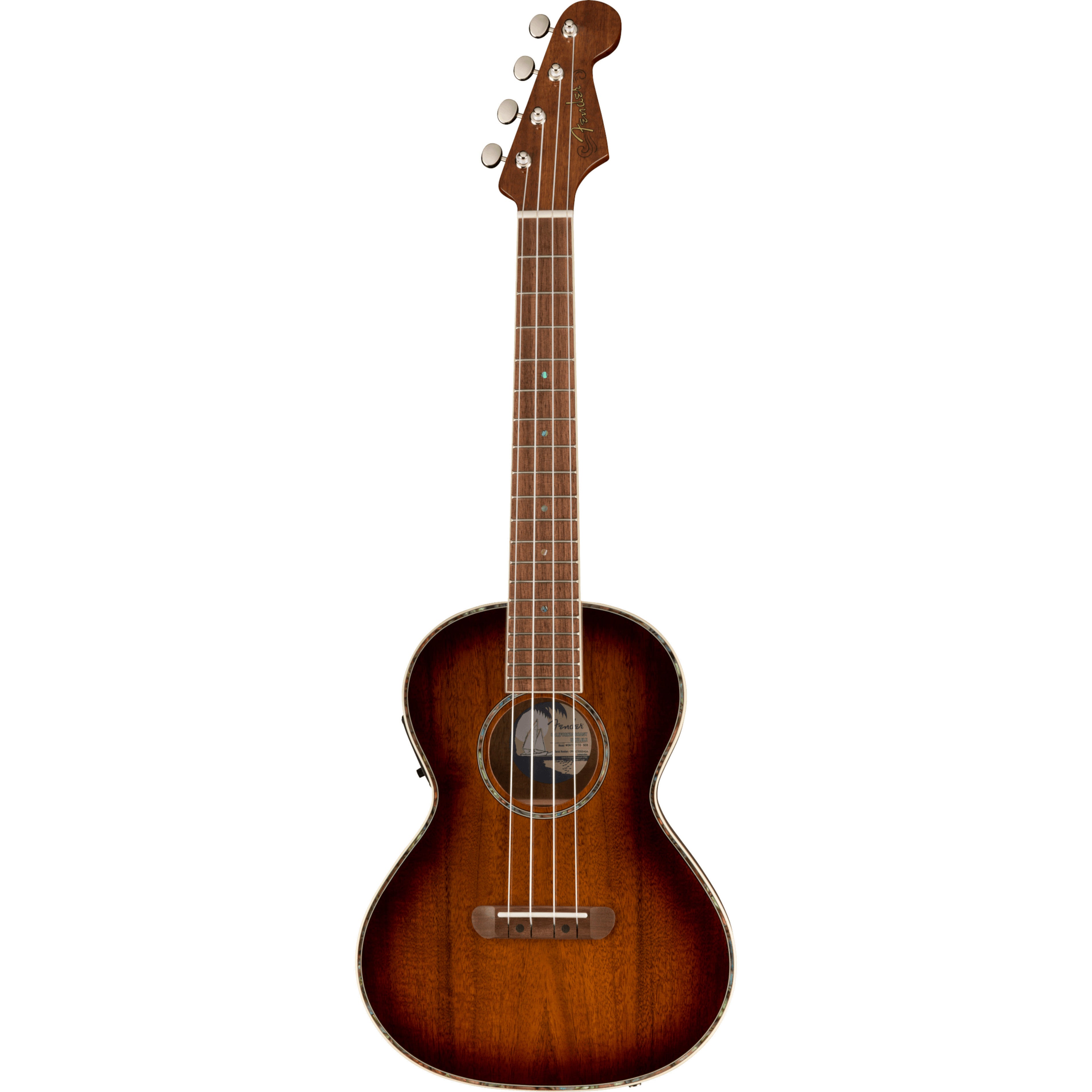 Fender California Coast Montecito tenor ukelele Acacia Shaded Edge Burst