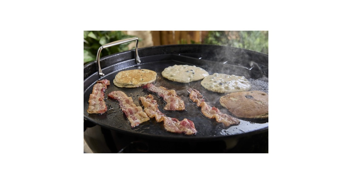 WeberFull-Size Plancha - Voor houtskoolbarbecues 57 cm grillplaat  (Zwart)