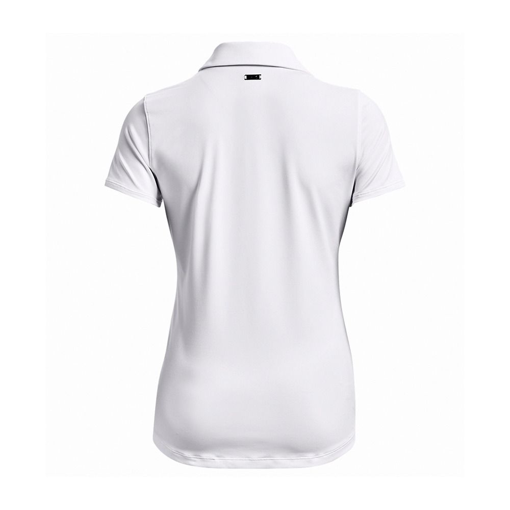 Under Armour UA PLAYOFF - Polo Femme white/halo gray/metallic silver
