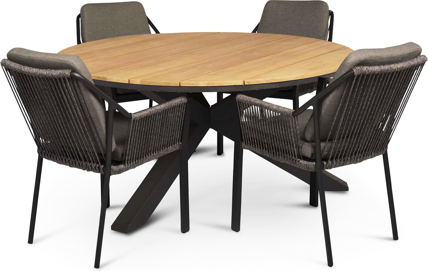 Tierra Outdoor 4-zits diningset Orbital met Liv