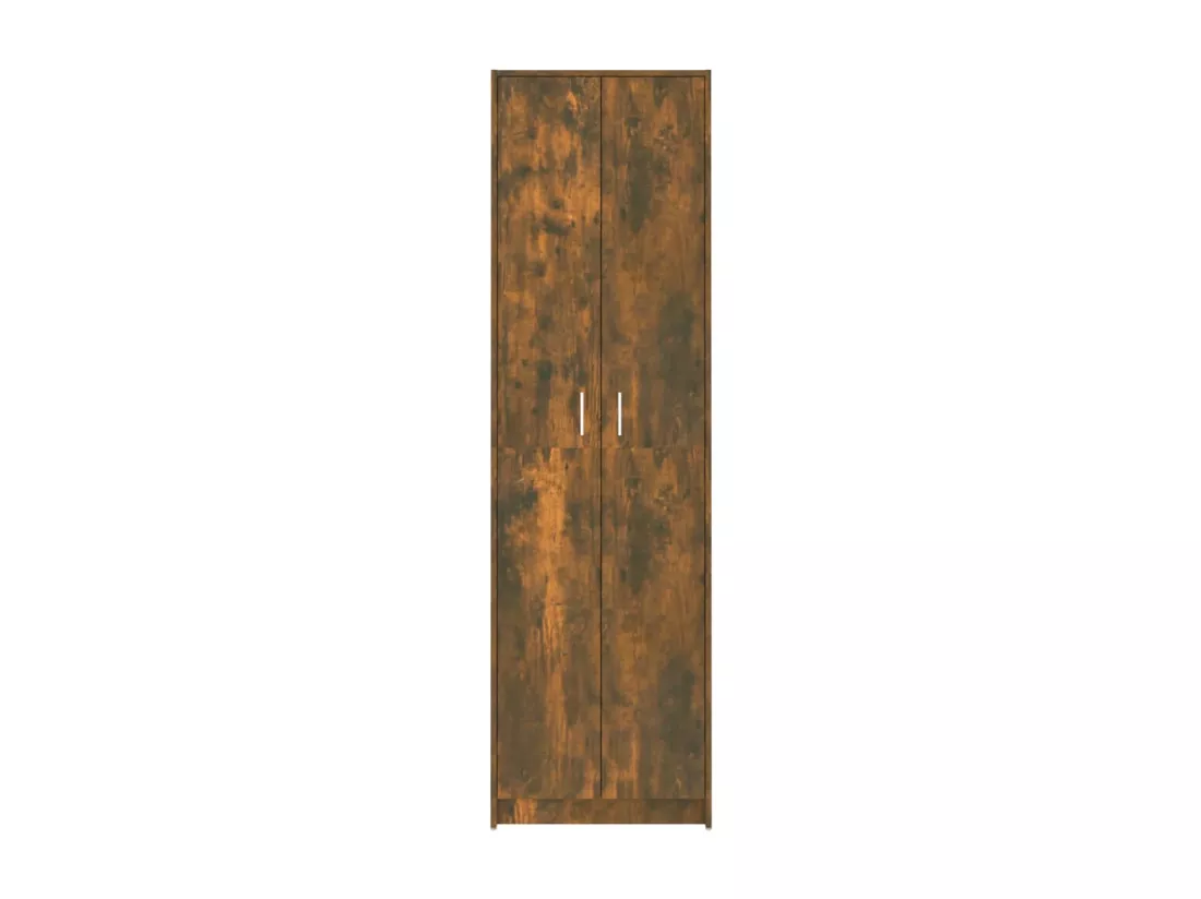 Garde-robe couloir Chêne fumé 55x25x189 cm Bois d'ingénierie