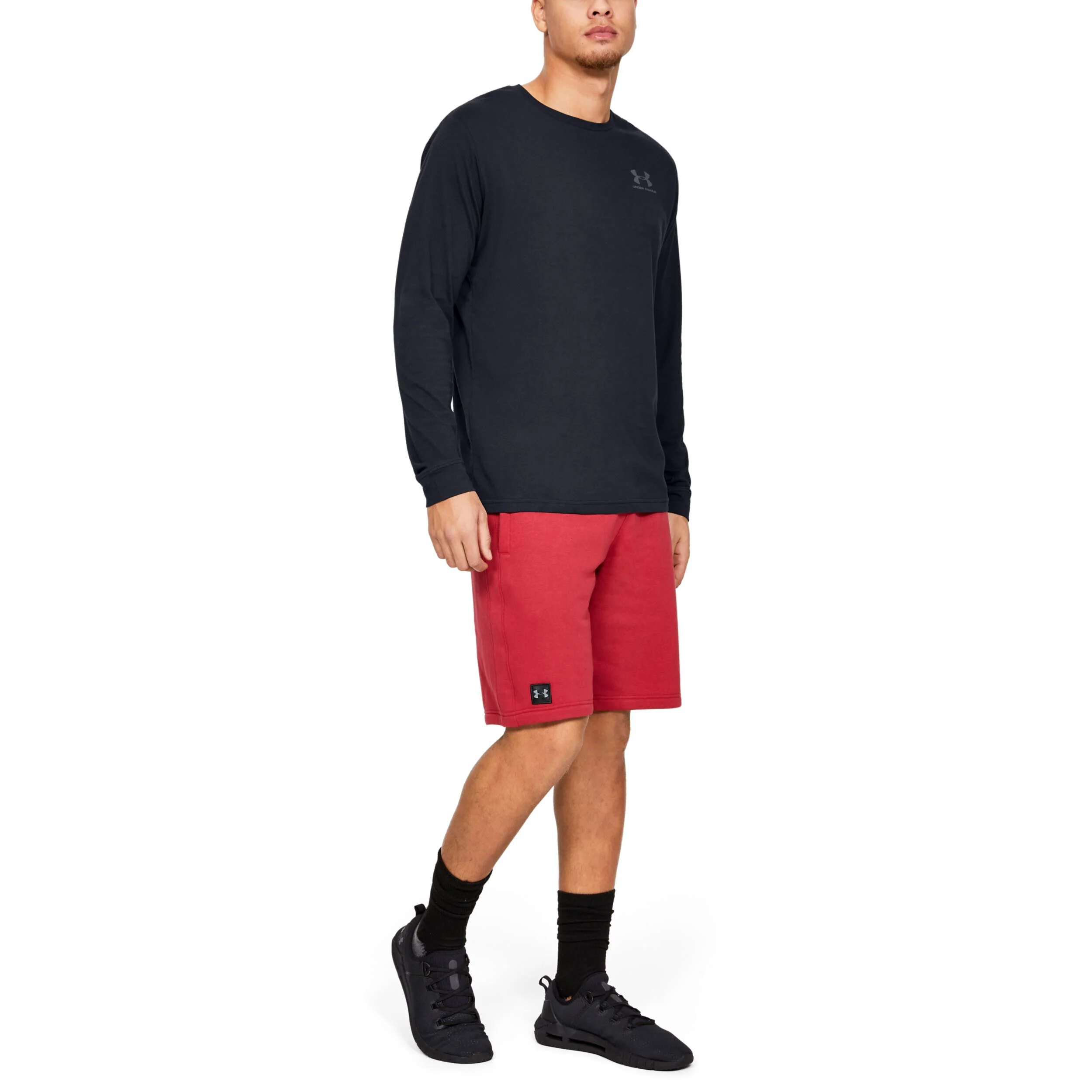 Under Armour Sportstyle Left Chest Haut Manches Longues Hommes - Noir