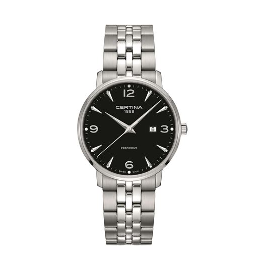 Certina DS Caimano C035.410.11.057.00 Herreur, Sølv/Sort, 39 mm