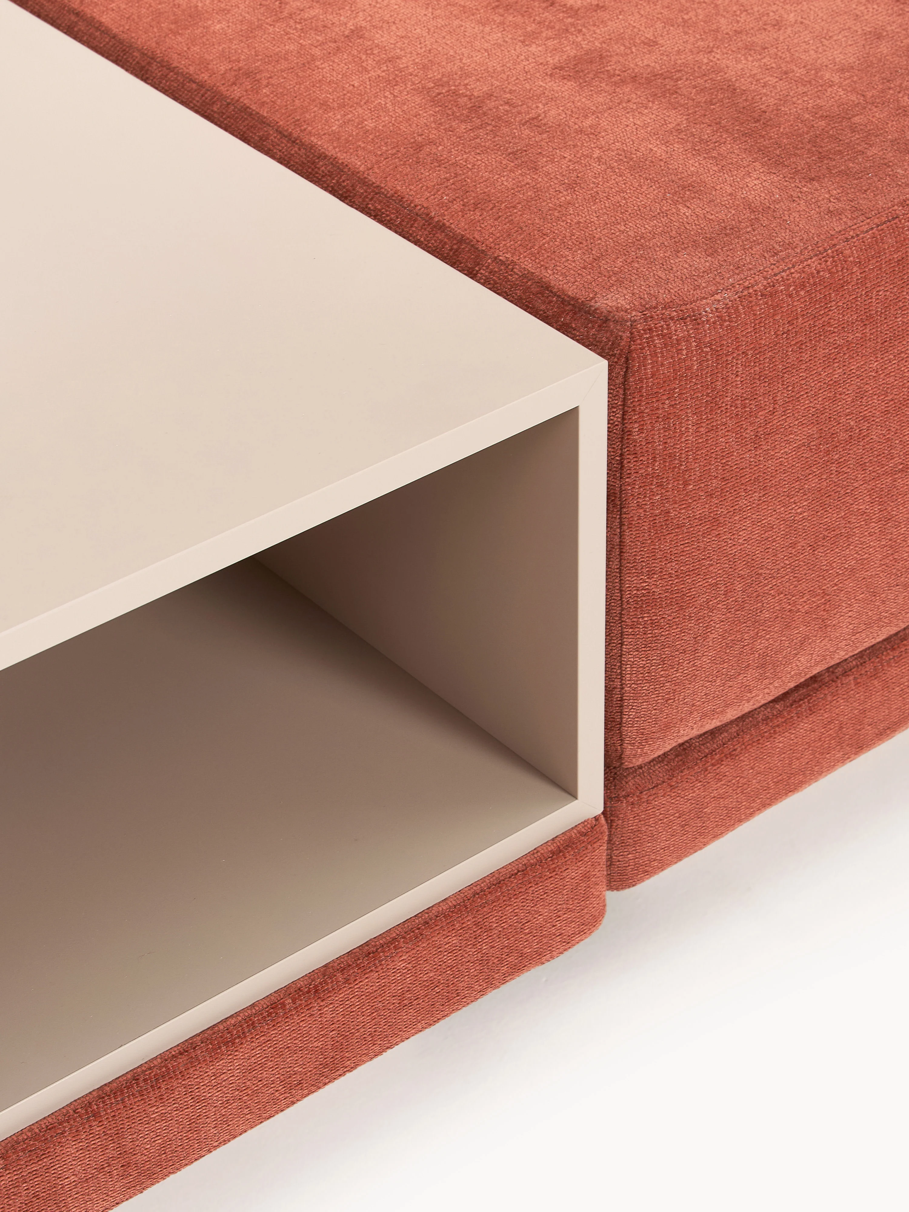 Modulaire bank Colin (4-zits) met salontafel & poef