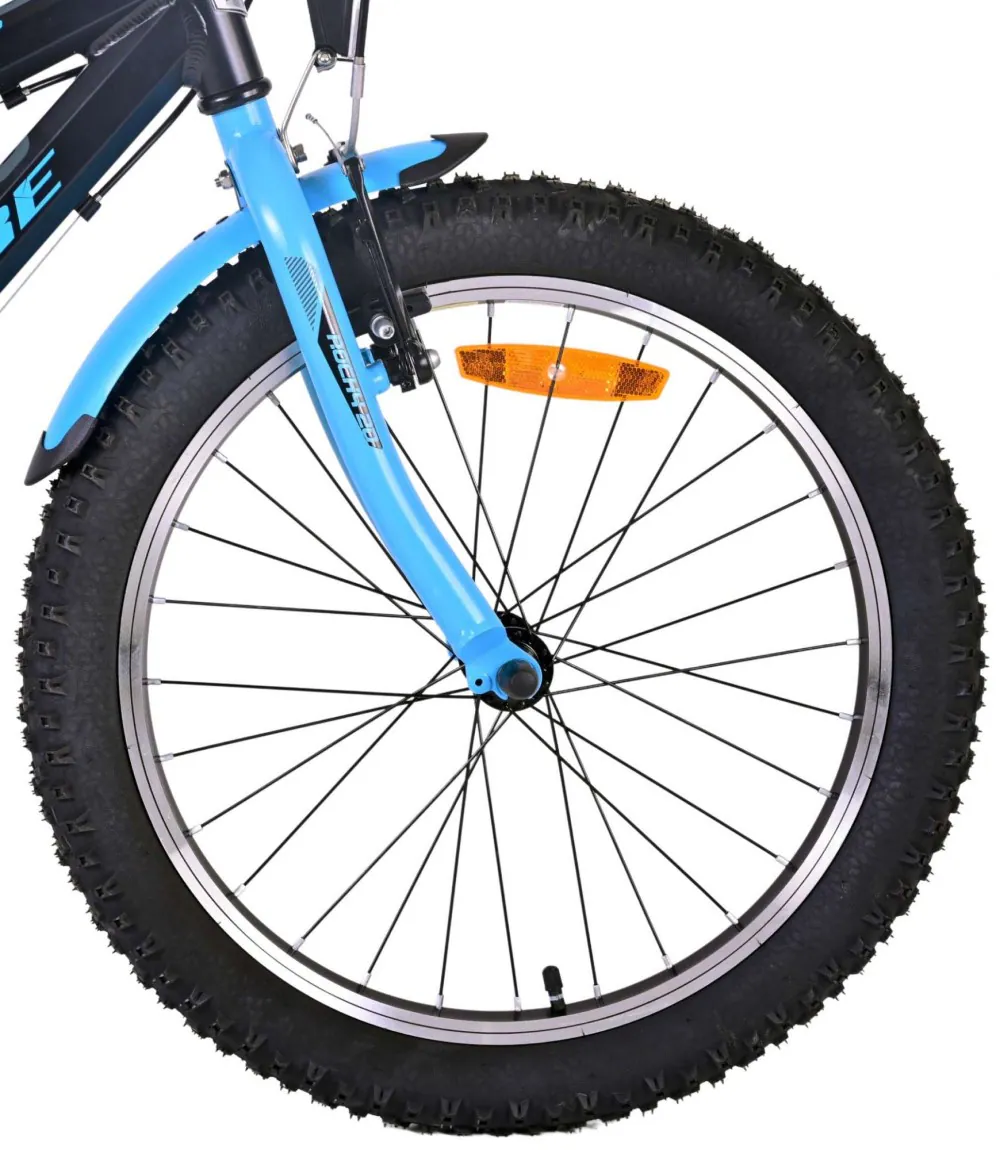 Kinderfahrrad Rocky 20 Zoll Kinderrad in Schwarz Blau 6 Gang Fahrrad