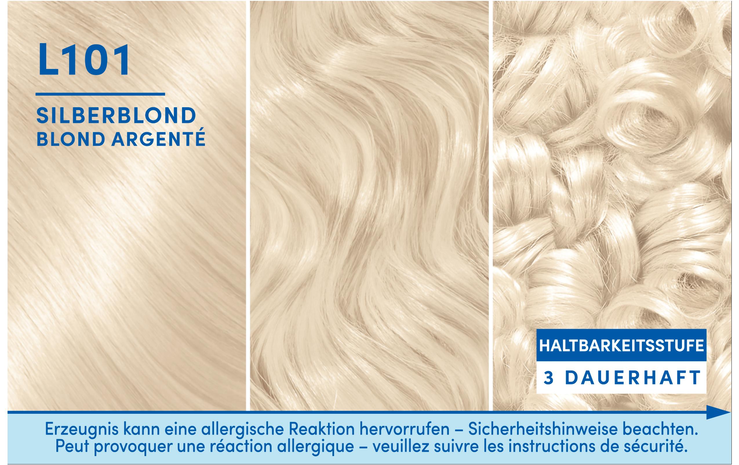 Haarcoloration Ultra Aufheller L101 SilberblondHaarfarbe mit Anti-Schädigungs-System